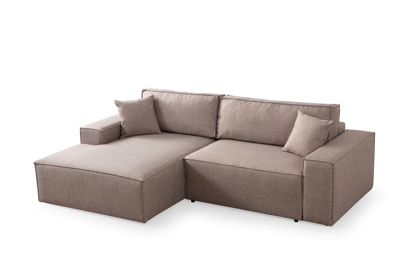 Munehiro Hörnbäddsoffa - Brun - Möbler - Soffa - Bäddsoffa - Hörnbäddsoffa