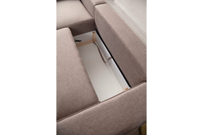 Munehiro Hörnbäddsoffa - Brun - Möbler - Soffa - Bäddsoffa - Hörnbäddsoffa