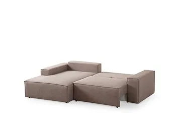 Munehiro Hörnbäddsoffa - Brun - Möbler - Soffa - Bäddsoffa - Hörnbäddsoffa