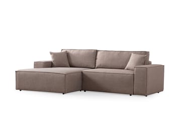 Munehiro Hörnbäddsoffa - Brun - Möbler - Soffa - Bäddsoffa - Hörnbäddsoffa