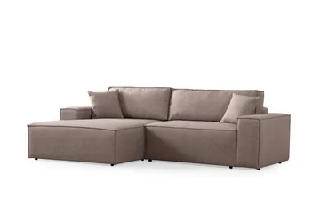 Munehiro Hörnbäddsoffa - Brun - Möbler - Soffa - Bäddsoffa - Hörnbäddsoffa