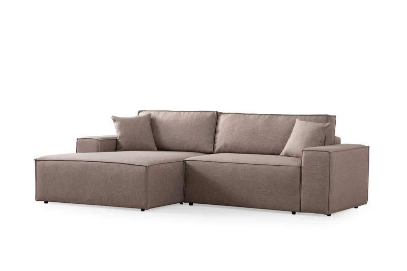 Munehiro Hörnbäddsoffa - Brun - Möbler - Soffa - Bäddsoffa - Hörnbäddsoffa