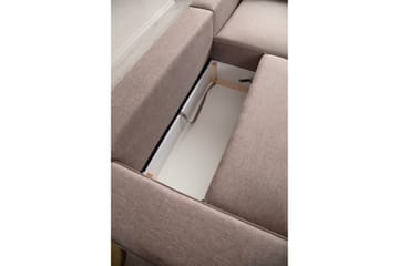 Munehiro Hörnbäddsoffa - Brun - Möbler - Soffa - Bäddsoffa - Hörnbäddsoffa