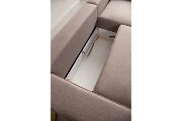 Munehiro Hörnbäddsoffa - Brun - Möbler - Soffa - Bäddsoffa - Hörnbäddsoffa