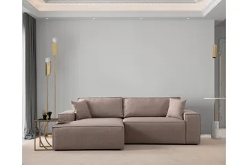 Munehiro Hörnbäddsoffa - Brun - Möbler - Soffa - Bäddsoffa - Hörnbäddsoffa