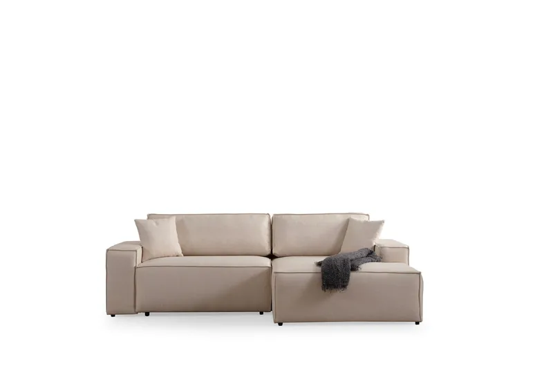 Munehiro Hörnbäddsoffa - Ecru - Möbler - Soffa - Bäddsoffa - Hörnbäddsoffa