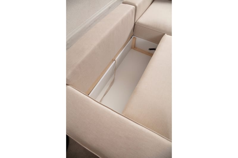 Munehiro Hörnbäddsoffa - Ecru - Möbler - Soffa - Bäddsoffa - Hörnbäddsoffa