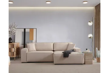 Munehiro Hörnbäddsoffa - Ecru - Möbler - Soffa - Bäddsoffa - Hörnbäddsoffa