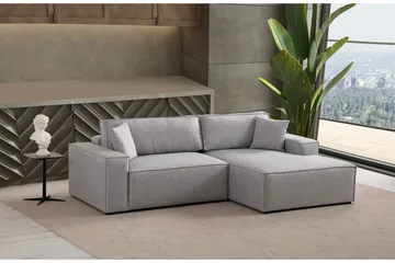 Munehiro Hörnbäddsoffa - Ljusgrå - Möbler - Soffa - Bäddsoffa - Hörnbäddsoffa