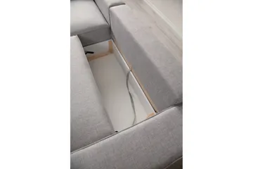 Munehiro Hörnbäddsoffa - Ljusgrå - Möbler - Soffa - Bäddsoffa - Hörnbäddsoffa