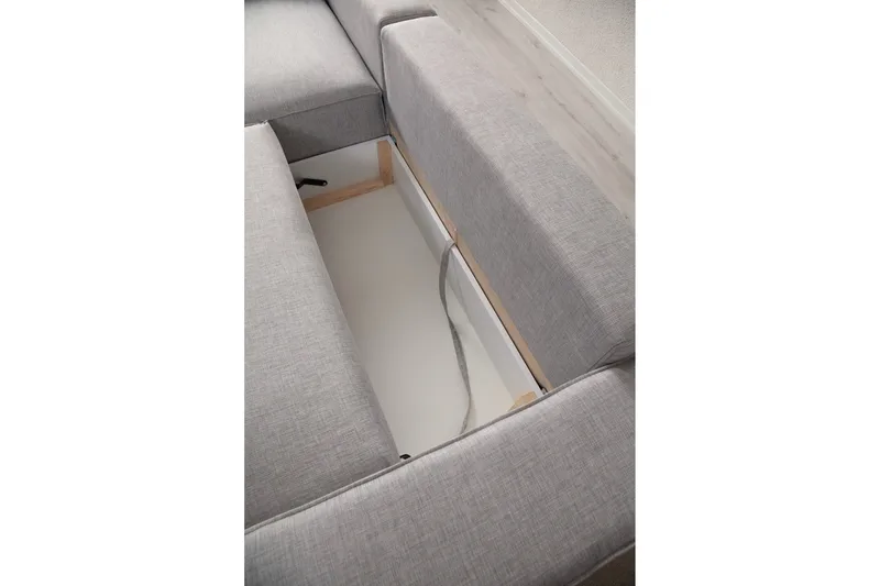 Munehiro Hörnbäddsoffa - Ljusgrå - Möbler - Soffa - Bäddsoffa - Hörnbäddsoffa