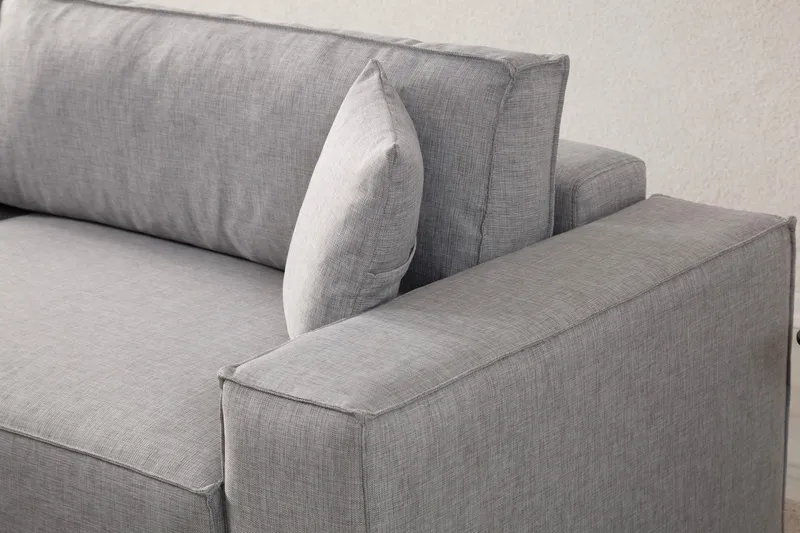 Munehiro Hörnbäddsoffa - Ljusgrå - Möbler - Soffa - Bäddsoffa - Hörnbäddsoffa