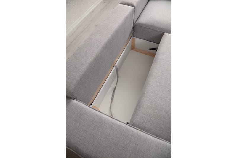 Munehiro Hörnbäddsoffa - Ljusgrå - Möbler - Soffa - Bäddsoffa - Hörnbäddsoffa