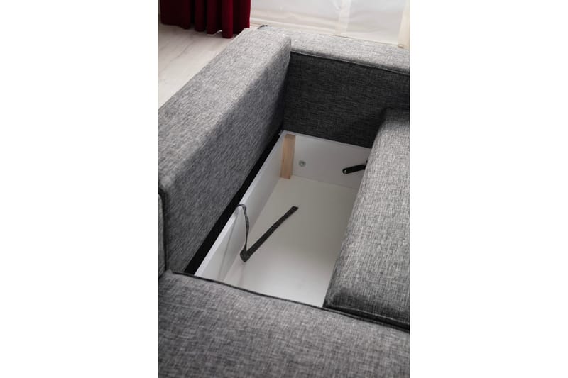 Munehiro Hörnbäddsoffa - Mörkgrå - Möbler - Soffa - Bäddsoffa - Hörnbäddsoffa