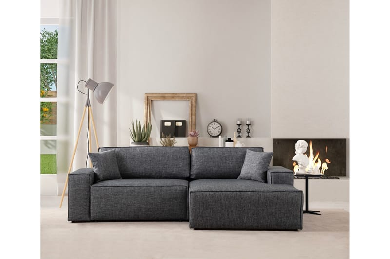 Munehiro Hörnbäddsoffa, Mörkgrå