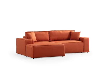 Munehiro Hörnbäddsoffa - Orange - Möbler - Soffa - Bäddsoffa - Hörnbäddsoffa