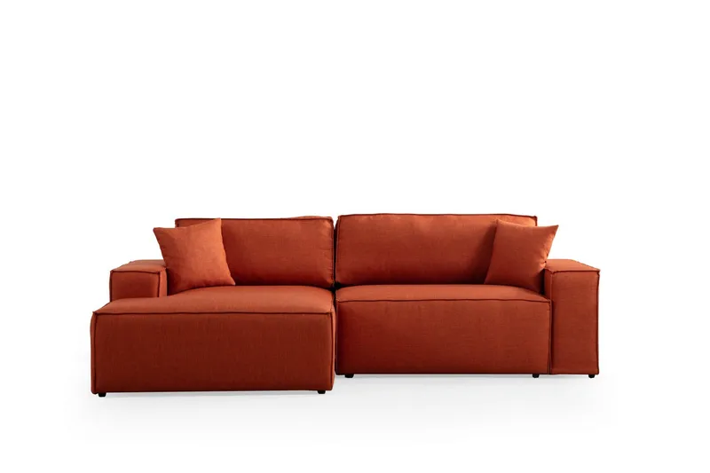 Munehiro Hörnbäddsoffa - Orange - Möbler - Soffa - Bäddsoffa - Hörnbäddsoffa