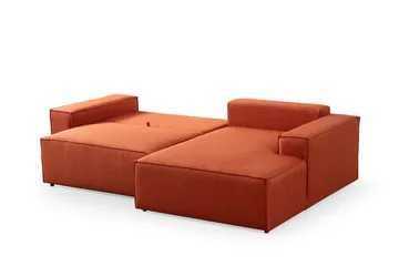 Munehiro Hörnbäddsoffa - Orange - Möbler - Soffa - Bäddsoffa - Hörnbäddsoffa