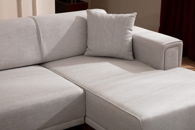 Naoko Bäddsoffa med divan - Beige - Möbler - Soffa - Bäddsoffa - Hörnbäddsoffa