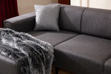 Naoko Bäddsoffa med divan - Mörkgrå - Möbler - Soffa - Bäddsoffa - Hörnbäddsoffa