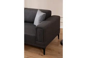 Naoko Bäddsoffa med divan - Mörkgrå - Möbler - Soffa - Bäddsoffa - Hörnbäddsoffa