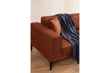 Naoko Bäddsoffa med divan - Röd - Möbler - Soffa - Bäddsoffa - Hörnbäddsoffa