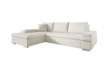 Naoma 3-sits Hörnbäddsoffa NO_BRAND Acacia||White - Möbler - Soffa - Bäddsoffa - Bäddsoffa divan