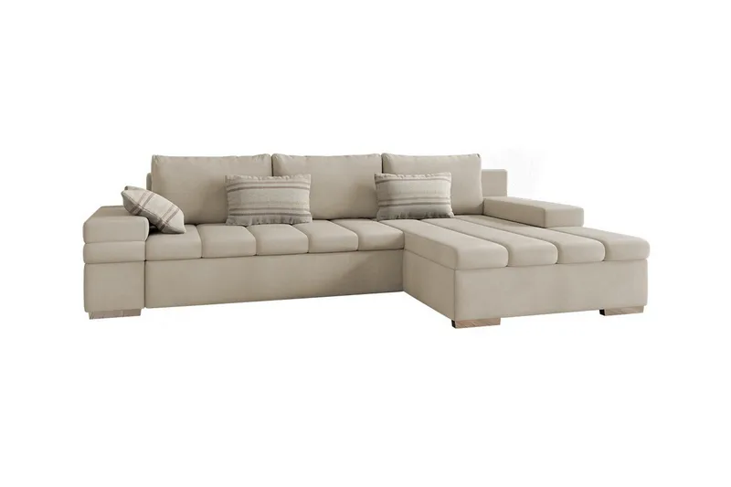 Naoma 3-sits Hörnbäddsoffa NO_BRAND beige