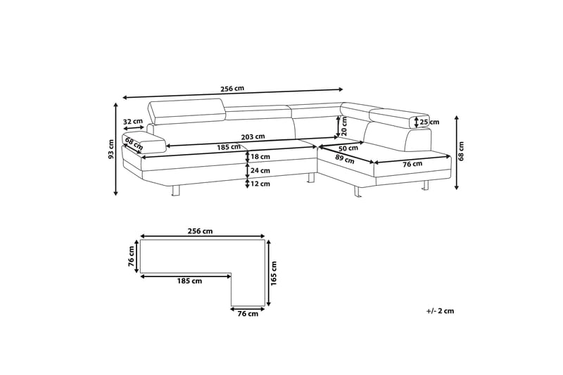 Norreia 5-sits Hörnbäddsoffa Vänster - Sammet/Grön - Möbler - Soffa - Bäddsoffa - Hörnbäddsoffa