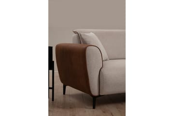 Rebelo Bäddsoffa med divan - Beige - Möbler - Soffa - Bäddsoffa - Hörnbäddsoffa