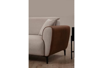 Rebelo Bäddsoffa med divan - Beige - Möbler - Soffa - Bäddsoffa - Hörnbäddsoffa