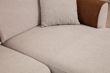 Rebelo Bäddsoffa med divan - Beige - Möbler - Soffa - Bäddsoffa - Hörnbäddsoffa