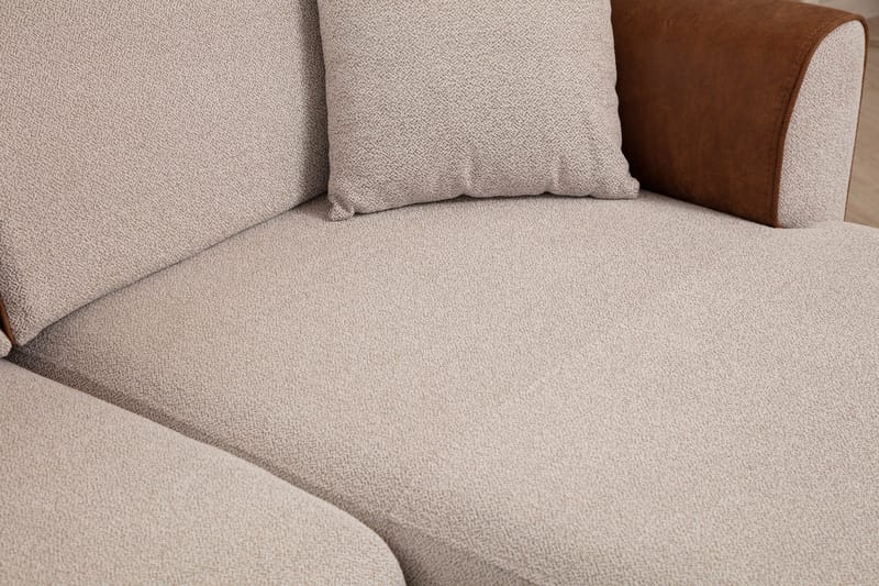 Rebelo Bäddsoffa med divan - Beige - Möbler - Soffa - Bäddsoffa - Hörnbäddsoffa