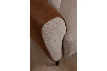 Rebelo Bäddsoffa med divan - Beige - Möbler - Soffa - Bäddsoffa - Hörnbäddsoffa