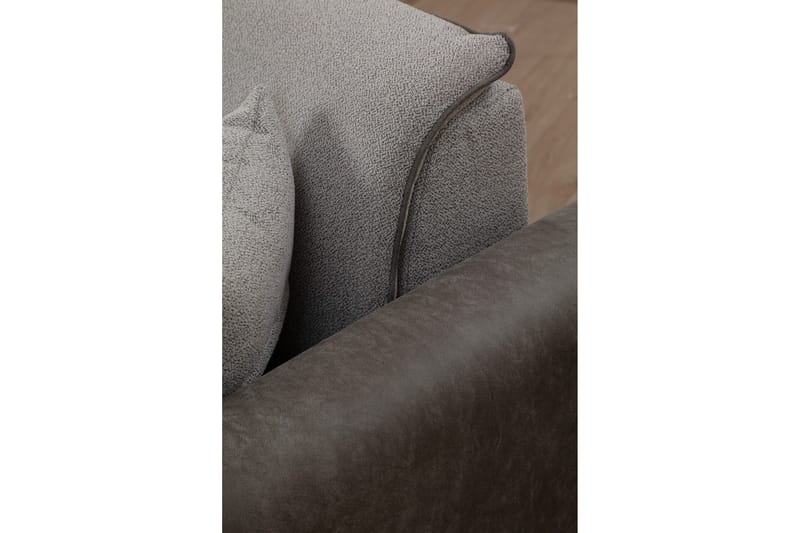 Rebelo Bäddsoffa med divan - Grå - Möbler - Soffa - Bäddsoffa - Hörnbäddsoffa