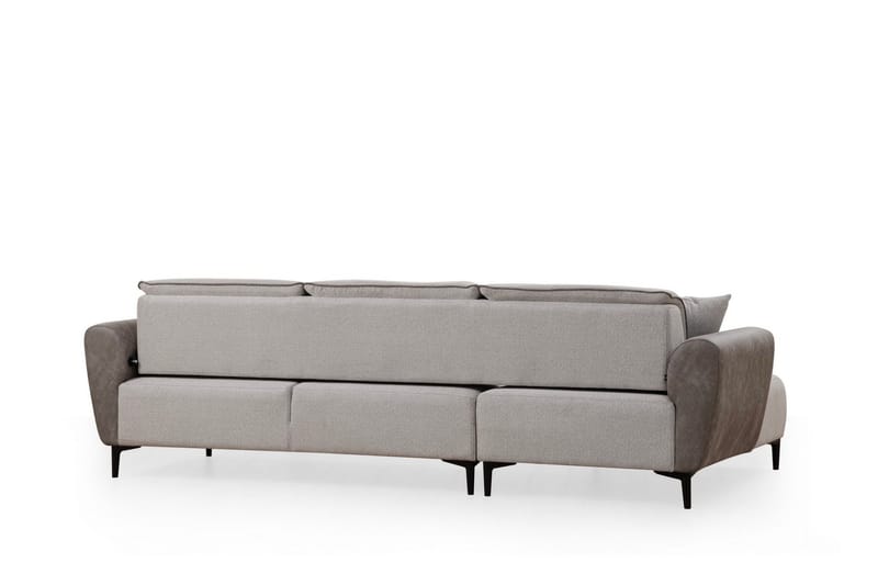 Rebelo Bäddsoffa med divan - Grå - Möbler - Soffa - Bäddsoffa - Hörnbäddsoffa