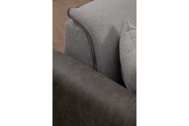 Rebelo Bäddsoffa med divan - Grå - Möbler - Soffa - Bäddsoffa - Hörnbäddsoffa