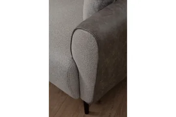 Rebelo Bäddsoffa med divan - Grå - Möbler - Soffa - Bäddsoffa - Hörnbäddsoffa