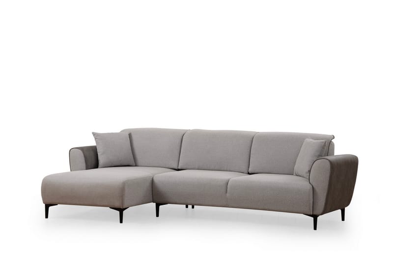 Rebelo Bäddsoffa med divan - Grå - Möbler - Soffa - Bäddsoffa - Hörnbäddsoffa