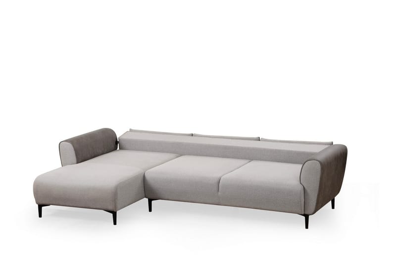 Rebelo Bäddsoffa med divan - Grå - Möbler - Soffa - Bäddsoffa - Hörnbäddsoffa