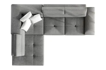 Reginia 3-sits Hörnbäddsoffa NO_BRAND White - Möbler - Soffa - Bäddsoffa - Hörnbäddsoffa