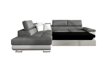 Reginia 3-sits Hörnbäddsoffa NO_BRAND White - Möbler - Soffa - Bäddsoffa - Hörnbäddsoffa