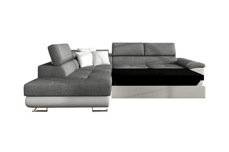 Reginia 3-sits Hörnbäddsoffa NO_BRAND White - Möbler - Soffa - Bäddsoffa - Hörnbäddsoffa