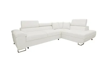 Reginia 3-sits Hörnbäddsoffa NO_BRAND White - Möbler - Soffa - Bäddsoffa - Hörnbäddsoffa