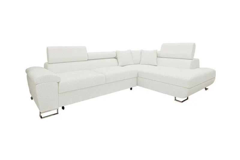 Reginia 3-sits Hörnbäddsoffa NO_BRAND White