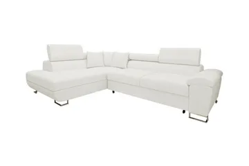 Reginia 3-sits Hörnbäddsoffa White - Möbler - Soffa - Bäddsoffa - Hörnbäddsoffa