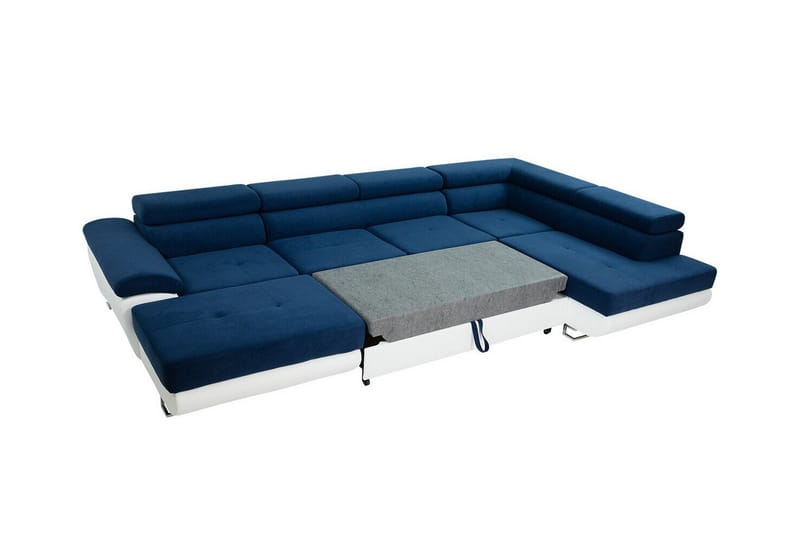 Reginia 4-sits Hörnbäddsoffa 125x270 cm med Förvaring i Manchestertyg - Brun - Möbler - Soffa - Bäddsoffa - Bäddsoffa divan
