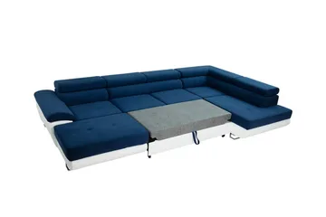 Reginia 4-sits Hörnbäddsoffa 125x270 cm med Förvaring i Manchestertyg - Flaskgrön - Möbler - Soffa - Bäddsoffa - Bäddsoffa divan