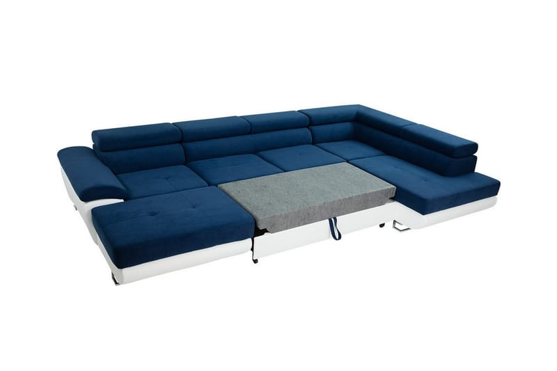 Reginia 4-sits Hörnbäddsoffa 125x270 cm med Förvaring i Manchestertyg - Gräddvit - Möbler - Soffa - Bäddsoffa - Bäddsoffa divan