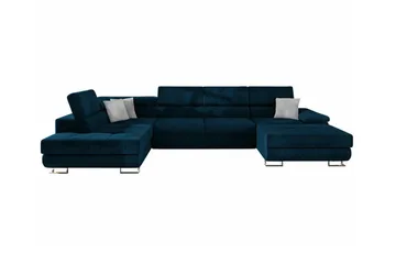 Reginia 4-sits Hörnbäddsoffa 375 cm Dark blue - Möbler - Soffa - Bäddsoffa - Bäddsoffa divan